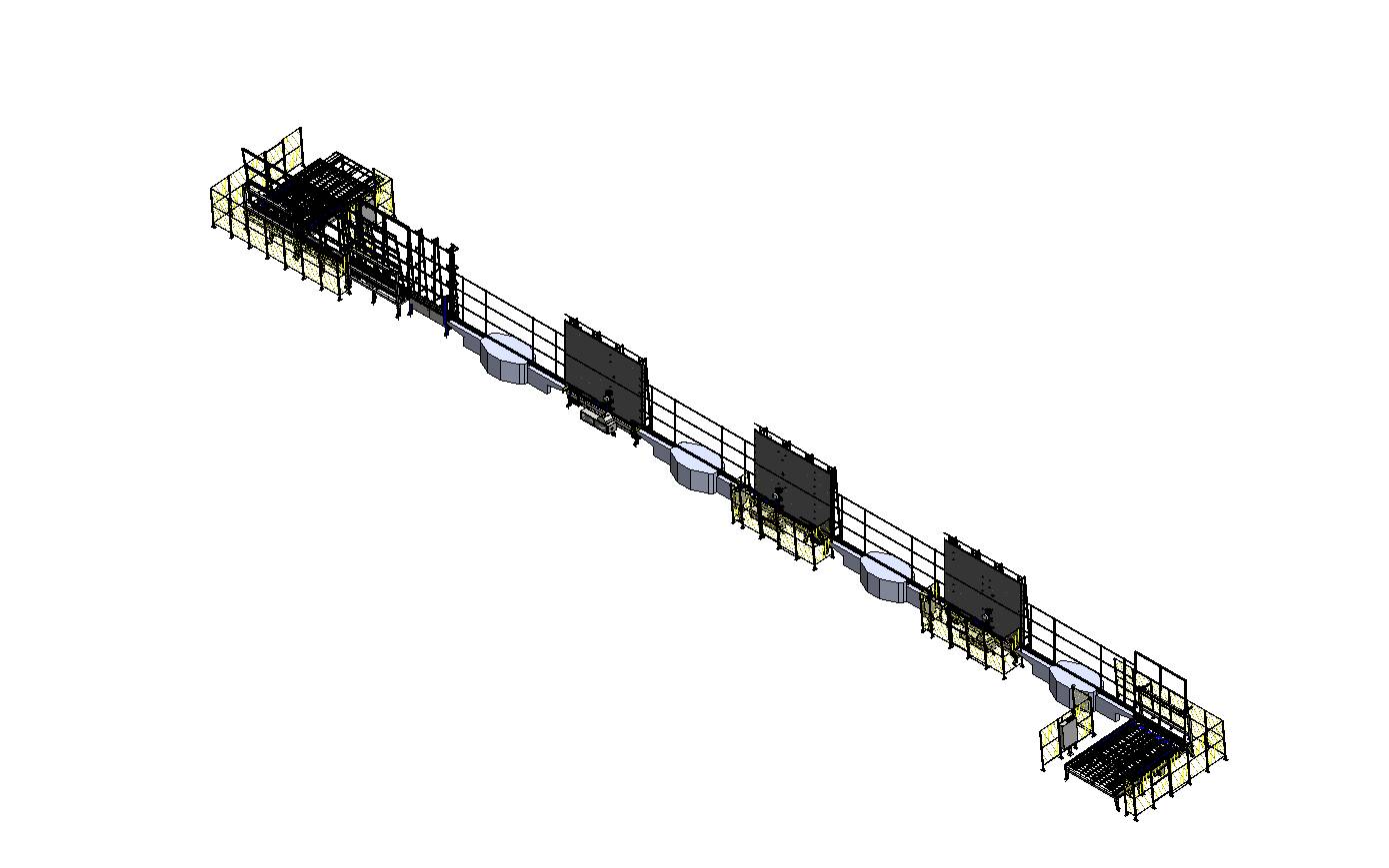 Turnover Line for Flat Glass Lapping